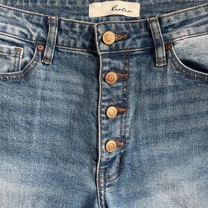 KanCan Blue Button-Fly Women's Skinny Jeans